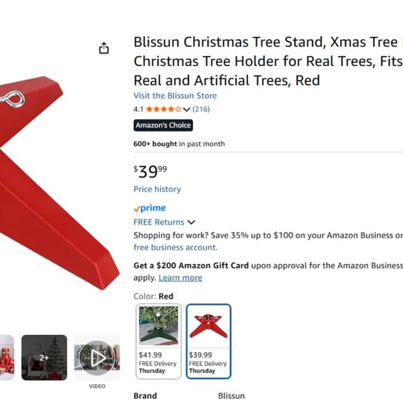 Blissun Christmas Tree Stand Xmas Tree Base Christmas Tree Holder for Real Trees - Picture 15 of 15